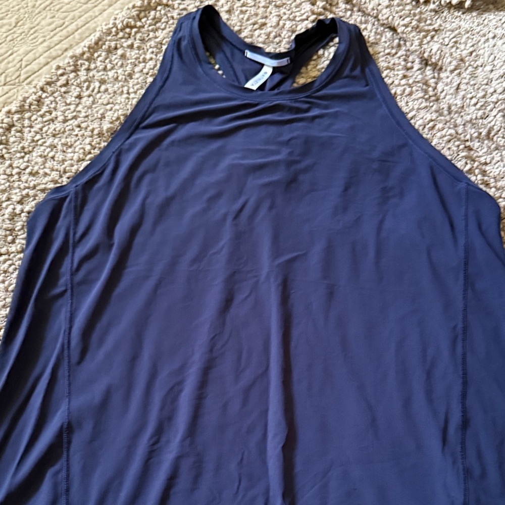 Athleta Deep Navy Blue Tank Top size L